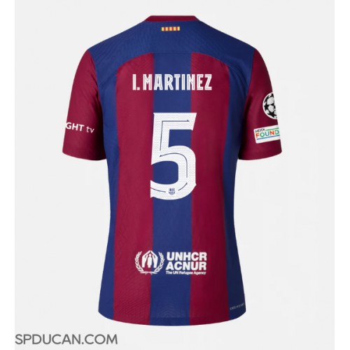 Muški Nogometni Dres Barcelona Inigo Martinez #5 Domaci 2023-24 Kratak Rukav
